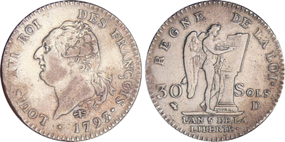 30 Sols francois 1792 D